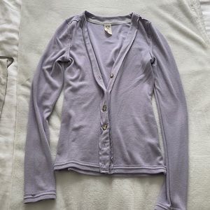 Lilac cardigan from free people